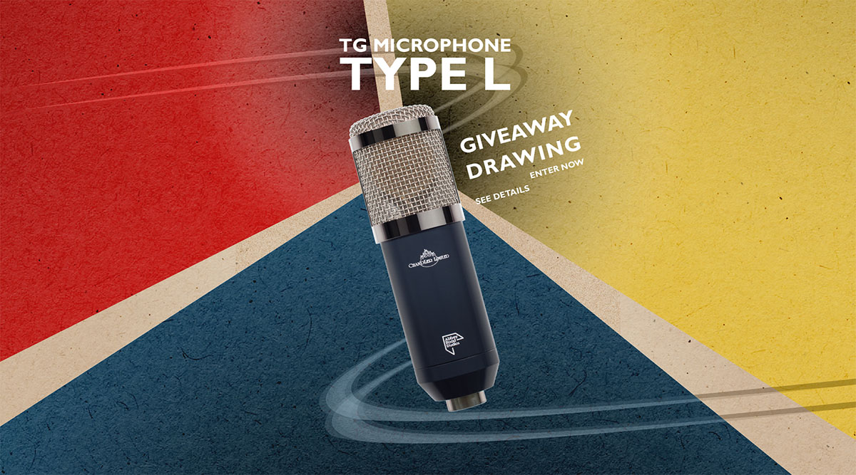 TG Microphone, TYPE L, Giveaway, Drawing, Chandler Limited, EMI, Abbey Road Studios